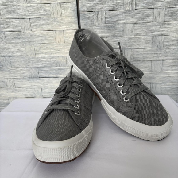 Superga Shoes - Superga 2750 Cotu Classic Grey Canvas Low Top‎ Sneakers Unisex M-7.5